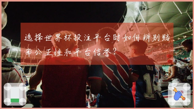 选择世界杯投注平台时如何辨别赔率公正性和平台信誉？